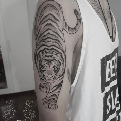Tatuaj japonez tigru