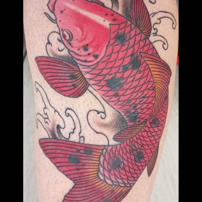 Koi fish tattoo