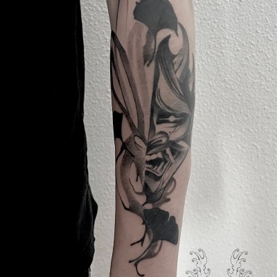 Tatuaj japonez hannya