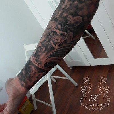 Tatuaje Spatiu - Creatorul de stele, galaxy tattoo, tatuaje baieti , tatuaje realistice, salon tatuaje bucuresti