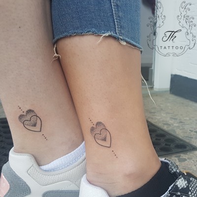 Hearts/Friends tattoo